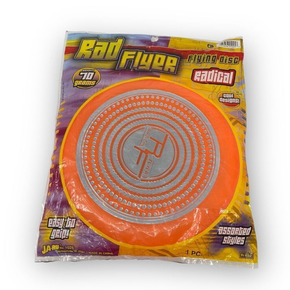 Rad Flyer Frisbee Flying Disc Rad Flyer Disc JA-RU 1025 Sealed NIP 2006 Vintage